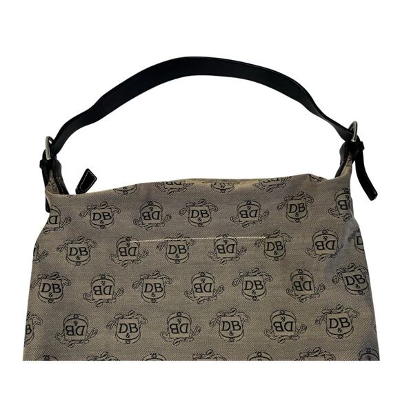 Vintage Y2K DOONEY & BOURKE Monogram Logo Canvas Shoulder Bag Designer Tote - Picture 6 of 11